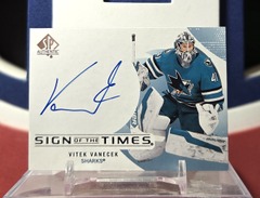 Vitek Vanecek 2024-25 Sign Of The Times Autograph  Sp Authentic Upper Deck